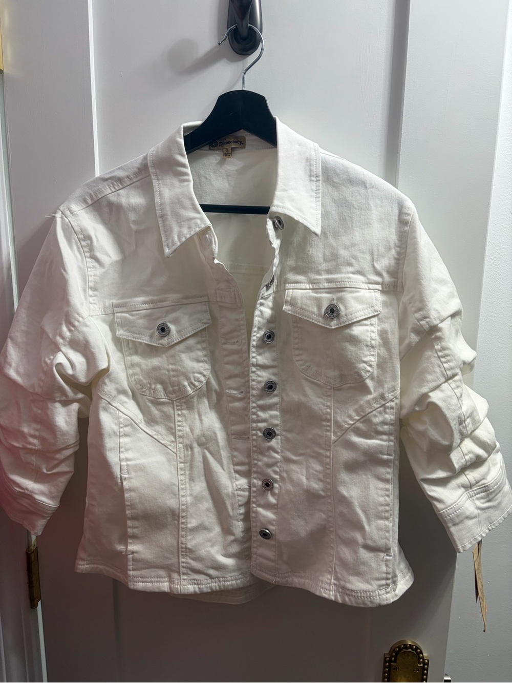 Democracy White Denim Jean Jacket